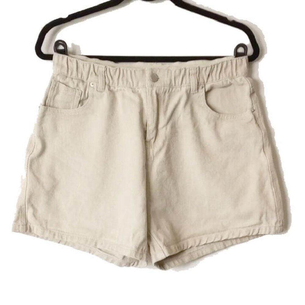 March 21st Denim 5-Pocket Jean Shorts L Beige  50off3